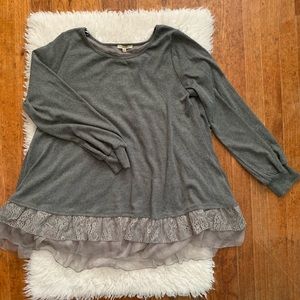 Dressy sweater with split  back